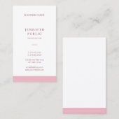 Moderne berufliche einfache Schablonen-elegantes Visitenkarte (Vorne/Hinten)