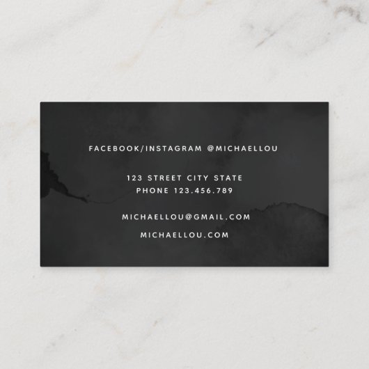 Moderne Berufliche, einzigartige Visitenkarte (Rückseite)