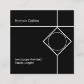 Moderne Berufliche Elegance Business Card Quadratische Visitenkarte (Vorderseite)