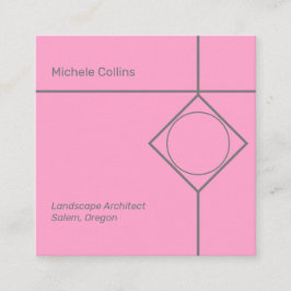 Moderne Berufliche Elegance Business Card Quadratische Visitenkarte