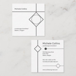 Moderne Berufliche Elegance Business Card Quadratische Visitenkarte