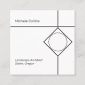 Moderne Berufliche Elegance Business Card Quadratische Visitenkarte (Vorderseite)