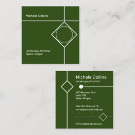 Moderne Berufliche Elegance Business Card Quadratische Visitenkarte