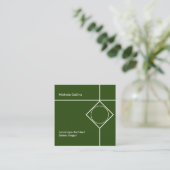 Moderne Berufliche Elegance Business Card Quadratische Visitenkarte (Stehend Vorderseite)