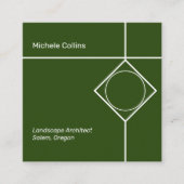 Moderne Berufliche Elegance Business Card Quadratische Visitenkarte (Vorderseite)