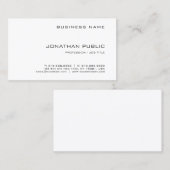 Moderne Berufliche elegante Business Cards Einfach Visitenkarte (Vorne/Hinten)