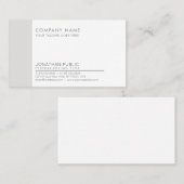 Moderne Berufliche Elegante Corporate Schlicht Visitenkarte (Vorne/Hinten)
