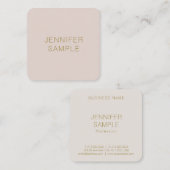 Moderne Berufliche Elegante einfache Vorlage Quadratische Visitenkarte (Vorne/Hinten)