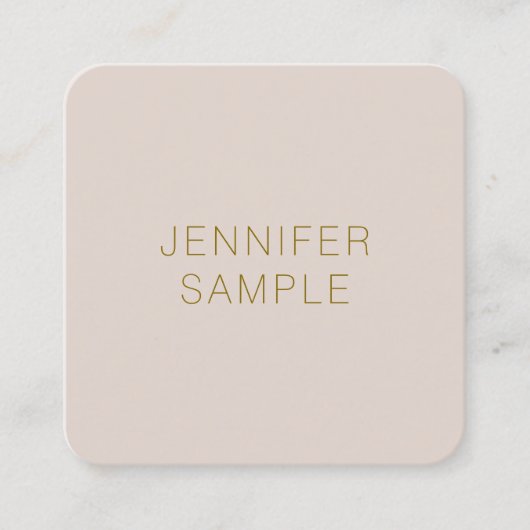 Moderne Berufliche Elegante einfache Vorlage Quadratische Visitenkarte (Vorderseite)