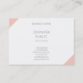 Moderne Berufliche Elegante einfache Vorlage Visitenkarte (Rückseite)