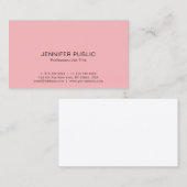 Moderne Berufliche Elegante Farben Einfach Schlich Visitenkarte (Vorne/Hinten)