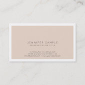 Moderne berufliche elegante FarbTrendy Entwurf Visitenkarte (Rückseite)