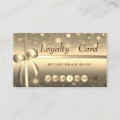 Moderne Berufliche Elegante Gold Bucht Treuhandkar Treuekarte (Vorderseite)