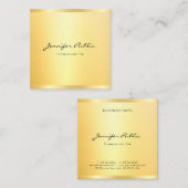 Moderne Berufliche Elegante Imitate Minimalistisch Quadratische Visitenkarte (Vorne/Hinten)