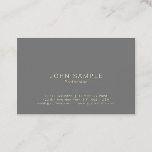 Moderne Berufliche Elegante, kreative UV-Matte Visitenkarte (Vorderseite)