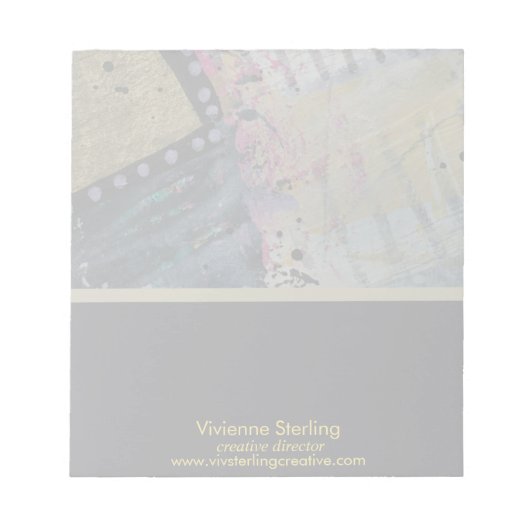 Moderne Berufliche, elegante Minimalistische Mixed Notizblock (Vorderseite)