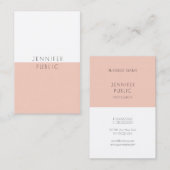 Moderne Berufliche, elegante Minimalistische Vorla Visitenkarte (Vorne/Hinten)