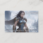 Moderne Berufliche Fantasy Artwork Visitenkarte (Vorderseite)