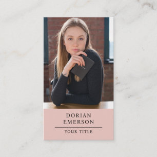 Moderne Berufliche Foto Business Consultant Card Visitenkarte