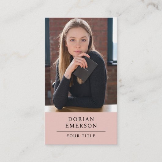 Moderne Berufliche Foto Business Consultant Card Visitenkarte (Vorderseite)