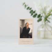 Moderne Berufliche Foto-Visitenkarte Visitenkarte (Stehend Vorderseite)