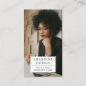 Moderne Berufliche Foto-Visitenkarte Visitenkarte (Vorderseite)