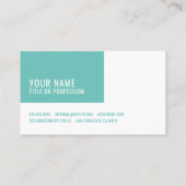 Moderne Berufliche Fotografie in Blau und Weiß Visitenkarte (Rückseite)