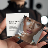 Moderne Berufliche Fotografie Quadratische Visitenkarte