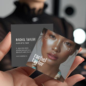 Moderne Berufliche Fotografie Quadratische Visitenkarte