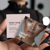 Moderne Berufliche Fotografie Quadratische Visitenkarte