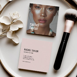 Moderne Berufliche Fotografie Quadratische Visitenkarte