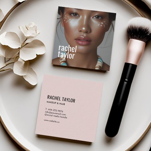 Moderne Berufliche Fotografie Quadratische Visitenkarte