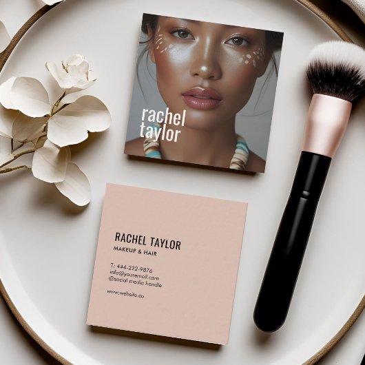 Moderne Berufliche Fotografie Quadratische Visitenkarte