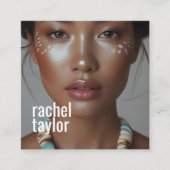 Moderne Berufliche Fotografie Quadratische Visitenkarte (Vorderseite)