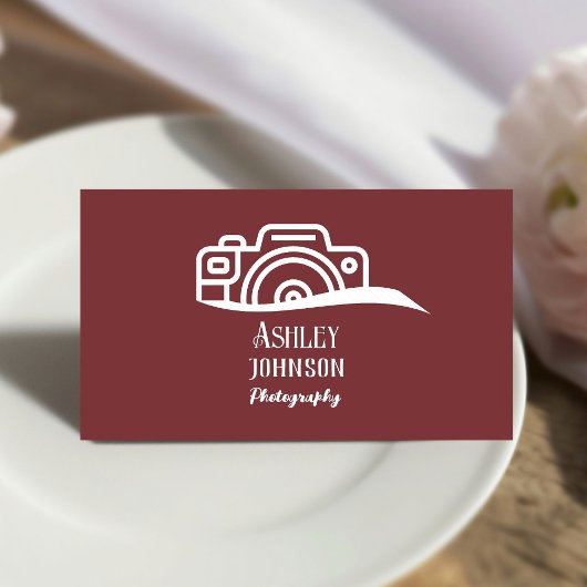 Moderne Berufliche Fotografie Visitenkarte