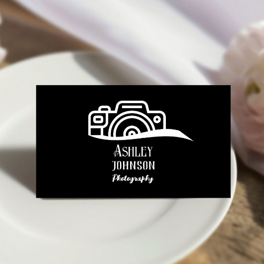 Moderne Berufliche Fotografie Visitenkarte