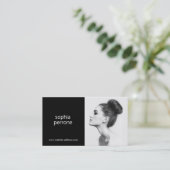 Moderne Berufliche Fotokarte Visitenkarte (Stehend Vorderseite)