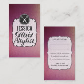 Moderne Berufliche Friseur-Personalausweise Terminkarte (Vorne/Hinten)