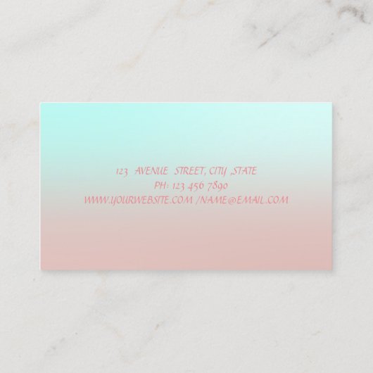 Moderne Berufliche Fun Circles Visitenkarte (Rückseite)