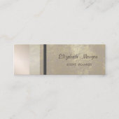 Moderne Berufliche Geometrie, gestreift Mini Visitenkarte (Vorderseite)