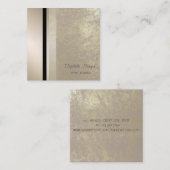 Moderne Berufliche Geometrie, gestreift Quadratische Visitenkarte (Vorne/Hinten)