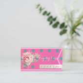 Moderne Berufliche, gepunktete, florale Treuekarte (Stehend Vorderseite)