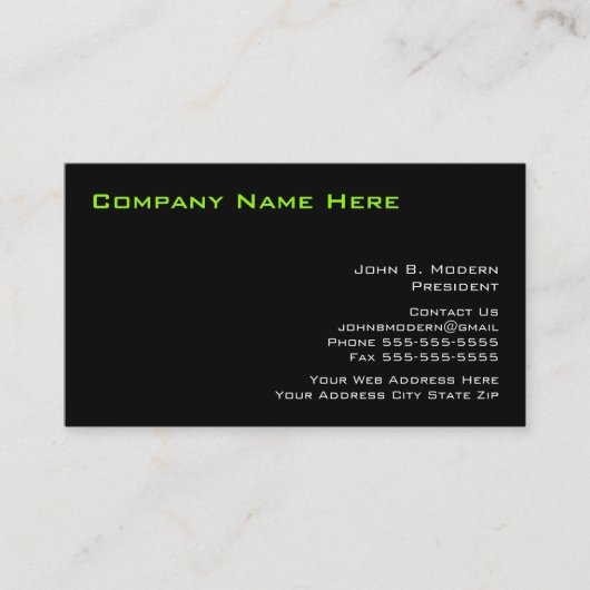 Moderne berufliche Geschäfts-Karten Visitenkarte (Vorderseite)