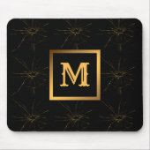 Moderne Berufliche Glasreparatur Mit Monogramm Mousepad (Vorne)