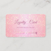 Moderne Berufliche Glitzer Makeup Treuekarte (Vorderseite)