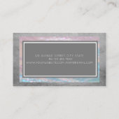 Moderne Berufliche Glitzer-Rahmen Visitenkarte (Rückseite)