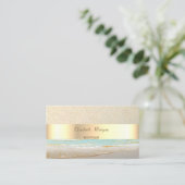 Moderne Berufliche, goldene Konfetti, Streifen Visitenkarte (Stehend Vorderseite)