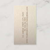 Moderne Berufliche, goldene Konfetti, Tropfen Visitenkarte (Rückseite)