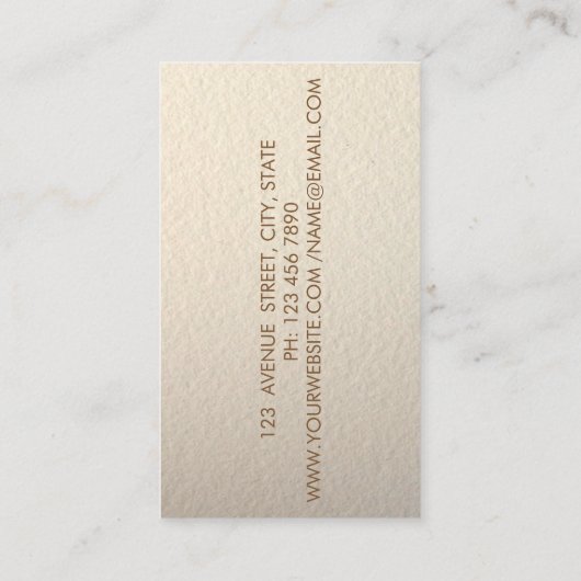 Moderne Berufliche, goldene Konfetti, Tropfen Visitenkarte (Rückseite)