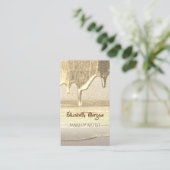 Moderne Berufliche, goldene Konfetti, Tropfen Visitenkarte (Stehend Vorderseite)